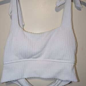 SHEIN White Textured Two Piece